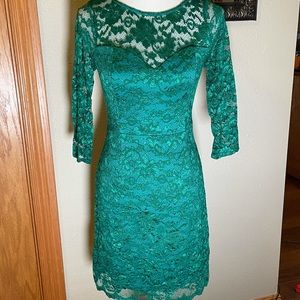 NWT Liza Luxe by ModCloth green lace dress!